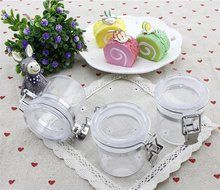 Bestwoo Plastic Tea Tin Coffee & Spice Storage Canisters with Latch,Set of 3,200ML N4