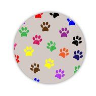 Generic Shock Proof Coaster Made By Mdf Print Dog Paw N8
