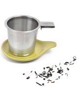 Hook Handle Tea Infuser and Dish Set (Turquoise) N3