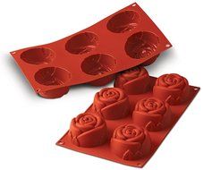 Silicone Rose 3.89 Oz. 6 Cavities