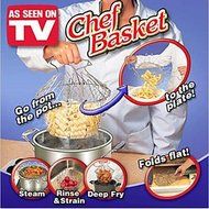 Y&XL&H Chef Basket Foldable Steam Rinse Strain Fry Poach Boil Basket Strainer Net N4
