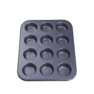 Anself 12 Cups Muffin Cupcake Baking Pan Set NonStick Mould Mold for Dishwasher Safe N3