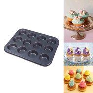 Anself 12 Cups Muffin Cupcake Baking Pan Set NonStick Mould Mold for Dishwasher Safe N5