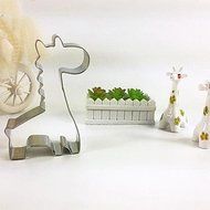 Y&XL&H Cartoon Giraffe Shape Cookie Cutter, L 6.5cm x W 8cm x H 2cm, Stainless Steel