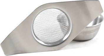 Espresso Supply Mesh Tea Strainer with Bowl, Silver
