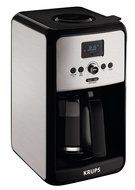 KRUPS EC3140 Savoy Programmable Digital Coffee Maker Machine with Stainless Steel Body and LED Control Panel,12... N3