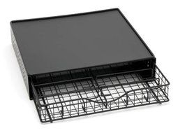 Lipper International Wire Coffee Drawer with Removable Dividers, Black N3