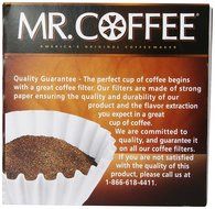 Mr. Coffee Basket Coffee Filters, 4 Cup, White Paper, 100-Count Boxes (Pack of 12) N2