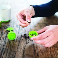 Premium Tea Infuser 4 Piece Set: Silicone Infuser, Ceramic Flower Pot Holder, and Ceramic Tea Mug with Built In... N8