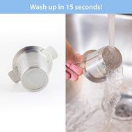 ZENZENZE Tea Infuser, Perfect Single Cup Brew Strainer for Loose Leaf Teas, Stainless Steel with Lid as Drip Tray... N7