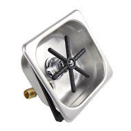 YBB Portable Cup Washing Machine Rinser Pitcher for Household/Bar (Including Stainless Steel Square Pool) N5