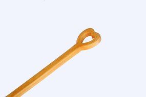 Honey Land Set of 2 Wooden Honey Dipper Stick, Heart-Shaped Handle, 4 Inch Dispenser, Drip and Drizzle, 100% Natural... N8