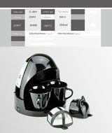 Sven brothers Automatic drip coffee machine home office tea, sending two high-grade coffee mugs N5