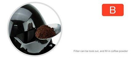 Sven brothers Automatic drip coffee machine home office tea, sending two high-grade coffee mugs N6