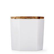 Large White Hexagon Canister by Teavana