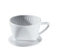 Cilio Two Cup Coffee Filter in White Porcelain