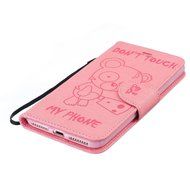 iPhone 7 Plus Case, iPhone 7 Plus Wallet Case,PHEZEN Cute Bear Don't Touch My Phone Design PU Leather Wallet Case... N101