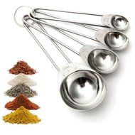 Holidayli Set of 4 Tea Coffee Measuring Scoop Spoons, Premium Stainless Steel Measuring Spoons for Tea, Coffee N4