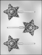 CK Products 3-Inch Fancy Star Sucker Chocolate Mold
