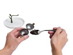 Arta by Chef'n Tea Tree Tea Infuser and Saucer N2