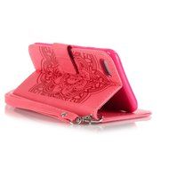 iPhone 7 Case, PHEZEN Dream Catcher Design Bling Diamond PU Leather Wallet Case [Magnetic Closure] [Credit Card... N18