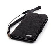 iPhone 7 Case, PHEZEN Dream Catcher Design Bling Diamond PU Leather Wallet Case [Magnetic Closure] [Credit Card... N25