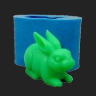 Y&XL&H Rabbit Fondant Cake Chocolate Resin Clay Candy Silicone Mold , L7.2cmW3.7cmH4.8cm