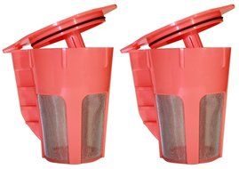 2 Pack Reusable Carafe K-Cup - Carafe Coffee Filter K Cup for Keurig 2.0 K200, K300, K400, K500 Series by Brew... N2