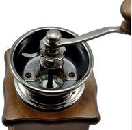 Zuwit Wooden Manual Coffee Grinder Crank Hand Mill Antique Style N2
