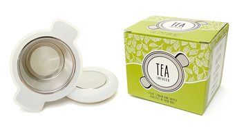 Premium Quality Tea Infuser Strainer for Loose Leaf Tea - Silicone COOL TOUCH handles - Ultra Fine Mesh Stainless...