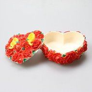 Sher The Heart-shaped Rose Resin Jewelry Box Chocolate Silicone Molds,Decoration Tools Bakeware N6