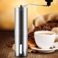 Manual Coffee Grinder - Best Burr bean Grinder - Stainless Steel Adjustable, Portable, Hand grinder Top Rated... N4