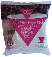 Espresso 29202 Supply Hario Paper Filters, White, 100-Pack