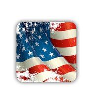 Generic Mdf Material Cute Design With American Flag Coaster N4