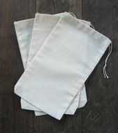Cotton Muslin Bags 6x10 inch 10 count pack