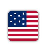 Generic Mdf Material Cute Design With American Flag Coaster N6