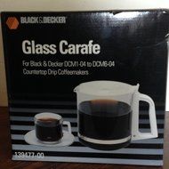 Black & Decker Glass Carafe DCM1-04 to DCM6-04 Countertop Drip Coffeemakers replacement pot. N4