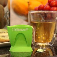 Squeezmo Tea Squeeze, Silicone 4-Pack: Raspberry, Green Leaf, Wildberry, Turquoise N2