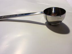 CybrTrayd R&M Long Handle Coffee Scoop, Stainless Steel