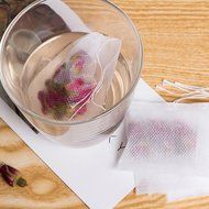 iRSE 100-piece Disposable Tea Filter Bags & 16 Shapes Cappuccino Coffee Stencils Template Mold, decorate hot cocoa...
