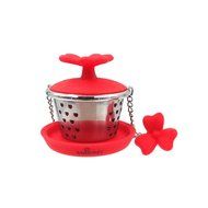 Makimy Clover Tea Infuser - Fuchsia - The Perfect Tea Steeper with Drip Tray - Best Tea Strainer for Loose Leaf... N2