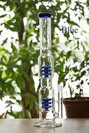 19.6'' Height Glass Straight Water Tube Pipe 18mm Female (Black) N2