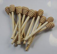 CHENGYIDA 100- PACK 6" Wooden Honey Dippers , Portable Mini Jam Honey Dipper Stirring Rod Wooden Muddler Honey... N3
