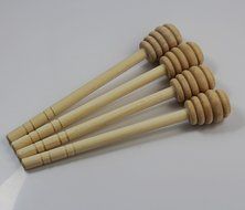 CHENGYIDA 100- PACK 6" Wooden Honey Dippers , Portable Mini Jam Honey Dipper Stirring Rod Wooden Muddler Honey... N5