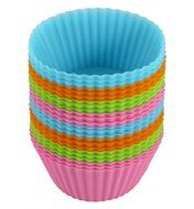 Bakerpan Silicone Standard Size Cupcake Holders, Cupcake Liners, Baking Cups, 24 Pack N3