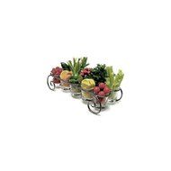Dine Art 4078-S Silver Vein 20" x 9" Garnish Caddy