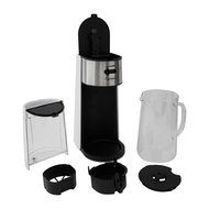 80-Ounce Dishwasher-Safe, Iced Tea Maker with Glass Carafe and Removable Water Tank, Black and White N3