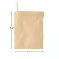 Natural, Unbleached Empty Drawstring Tea Filter Bags w/ Free Tea Bag Squeezer | Biodegradable Paper Tea Bags for... N3