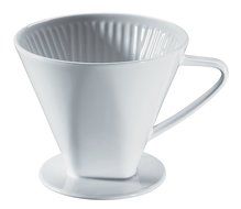 Cilio Two Cup Coffee Filter in White Porcelain N2