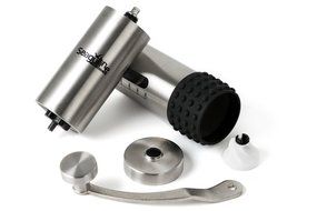 Premium Manual Coffee Grinder By Seagulline | Durable Stainless Steel Body & Firm Silicone Cover | Coffee Indicator... N7